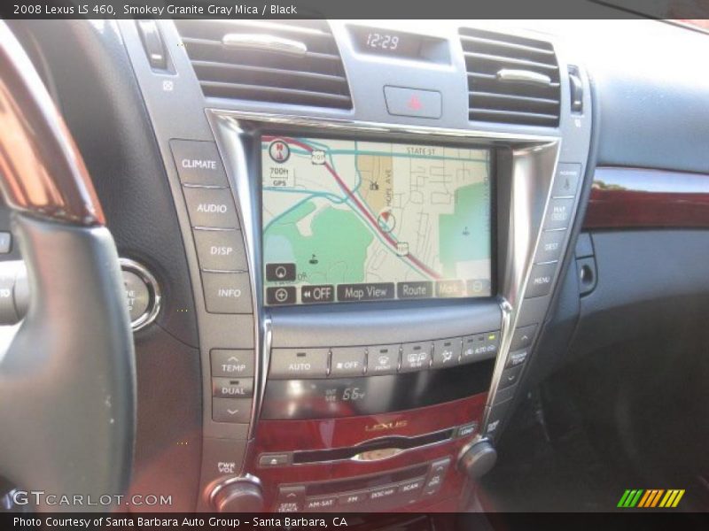 Smokey Granite Gray Mica / Black 2008 Lexus LS 460