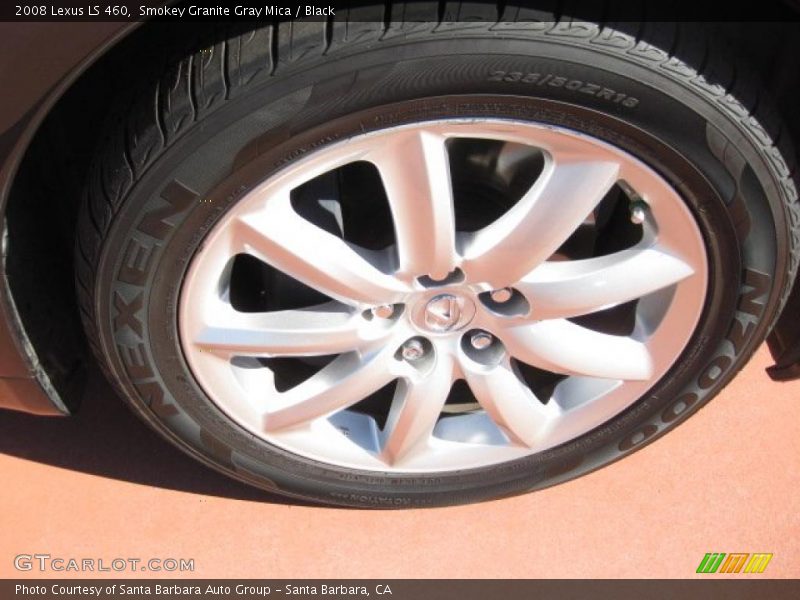 Smokey Granite Gray Mica / Black 2008 Lexus LS 460