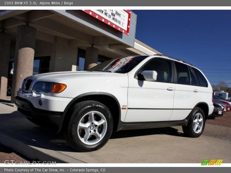 Alpine White / Beige 2003 BMW X5 3.0i