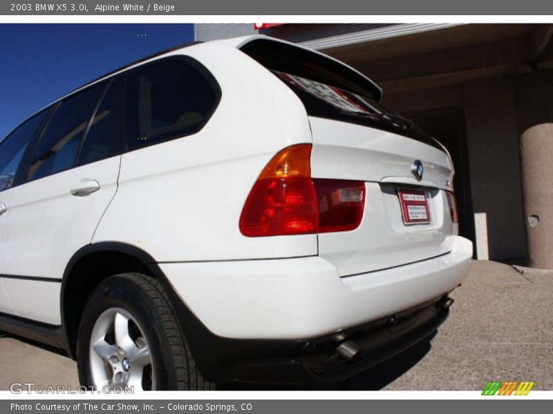 Alpine White / Beige 2003 BMW X5 3.0i