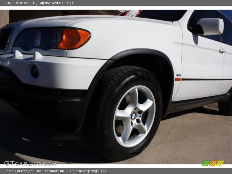 Alpine White / Beige 2003 BMW X5 3.0i
