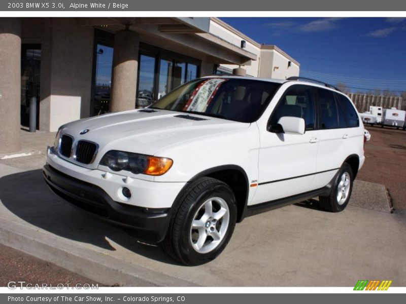 Alpine White / Beige 2003 BMW X5 3.0i