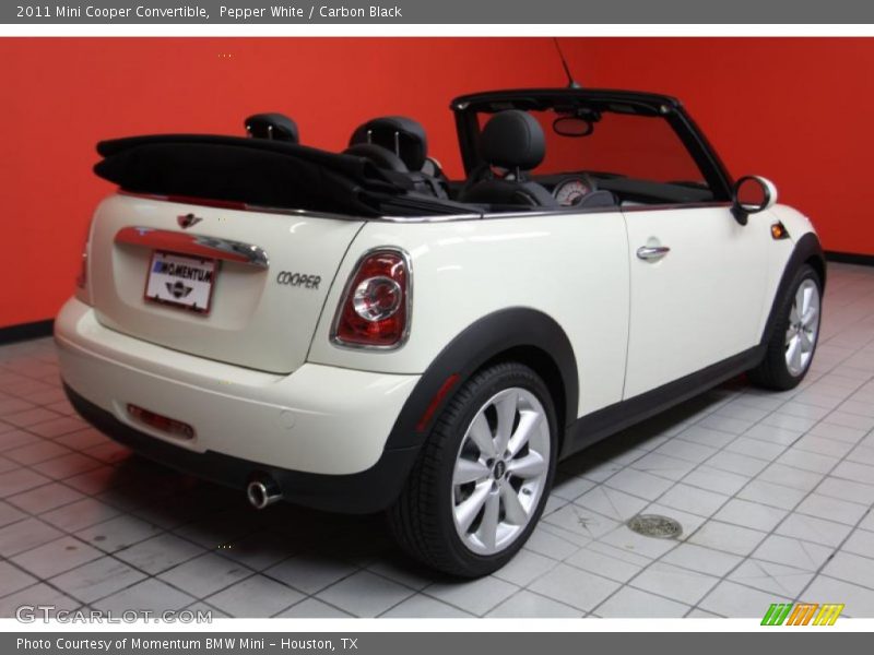 Pepper White / Carbon Black 2011 Mini Cooper Convertible