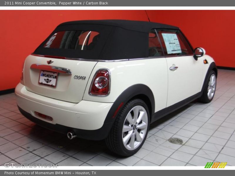 Pepper White / Carbon Black 2011 Mini Cooper Convertible