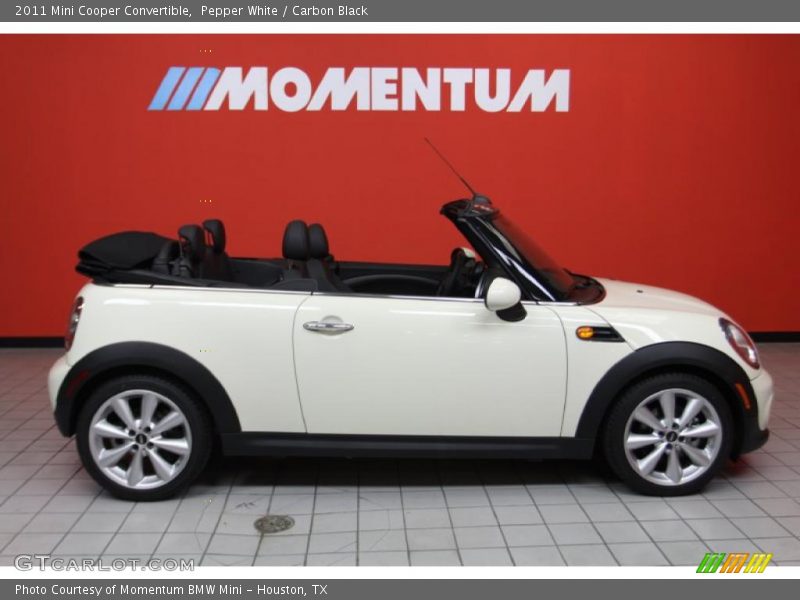 Pepper White / Carbon Black 2011 Mini Cooper Convertible