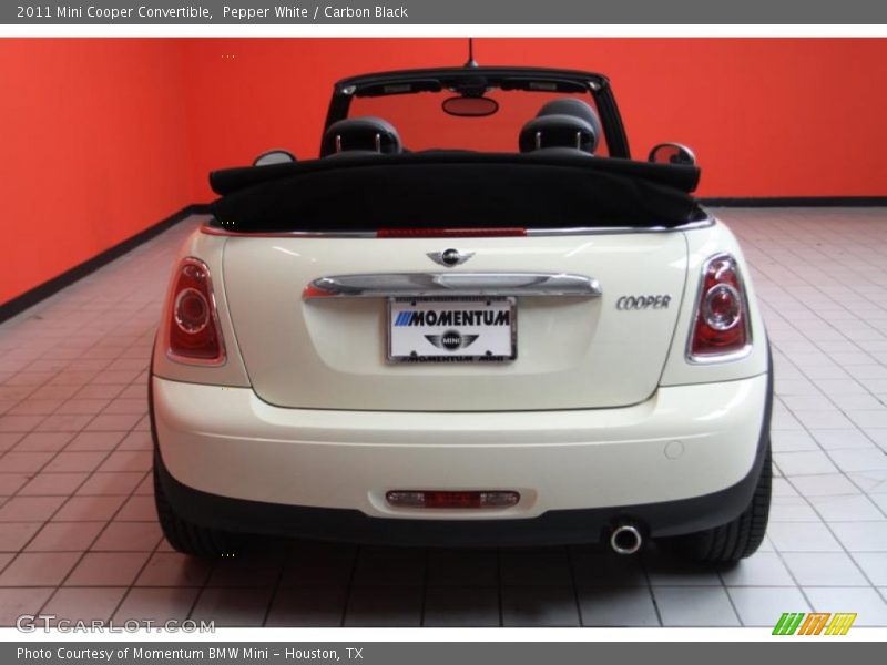 Pepper White / Carbon Black 2011 Mini Cooper Convertible