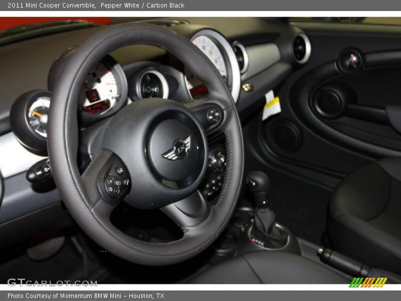 Pepper White / Carbon Black 2011 Mini Cooper Convertible