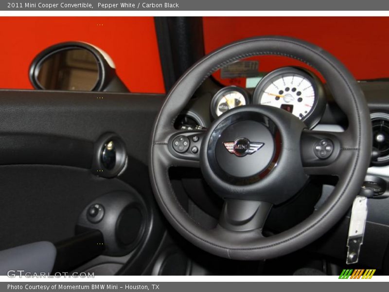 Pepper White / Carbon Black 2011 Mini Cooper Convertible