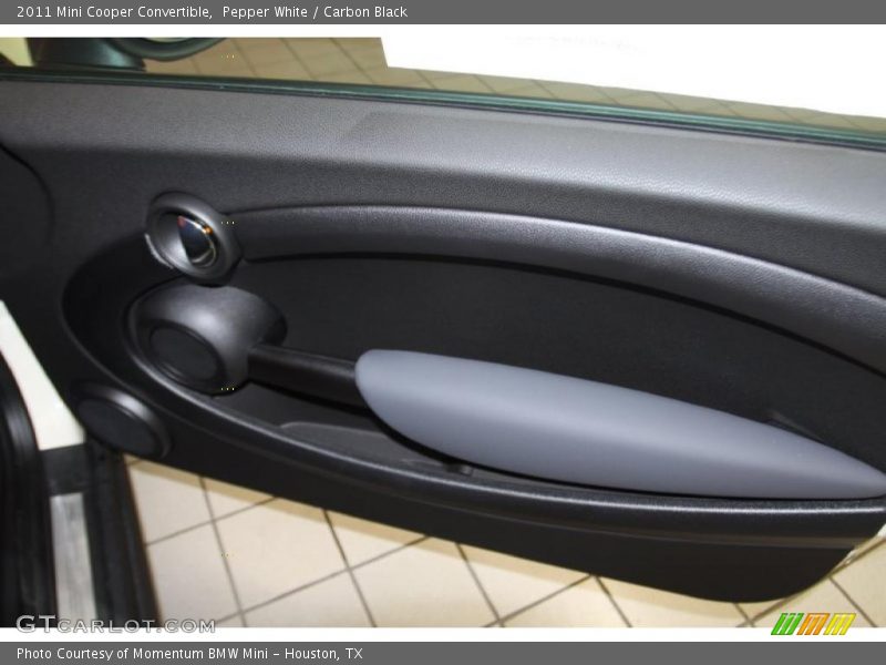 Pepper White / Carbon Black 2011 Mini Cooper Convertible