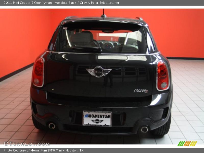 Absolute Black / Gravity Polar Beige Leather 2011 Mini Cooper S Countryman