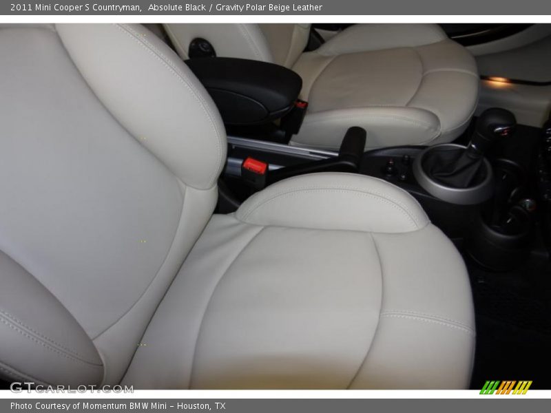 Absolute Black / Gravity Polar Beige Leather 2011 Mini Cooper S Countryman