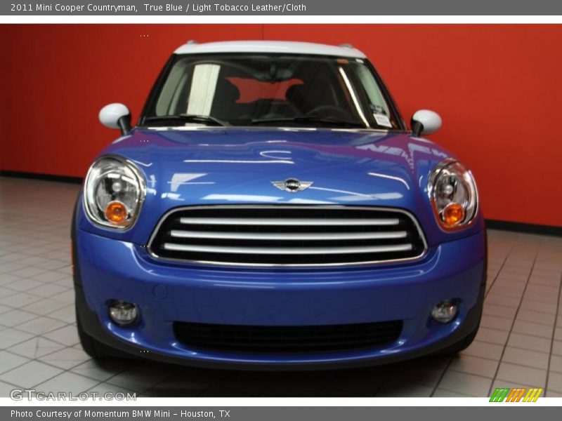 True Blue / Light Tobacco Leather/Cloth 2011 Mini Cooper Countryman