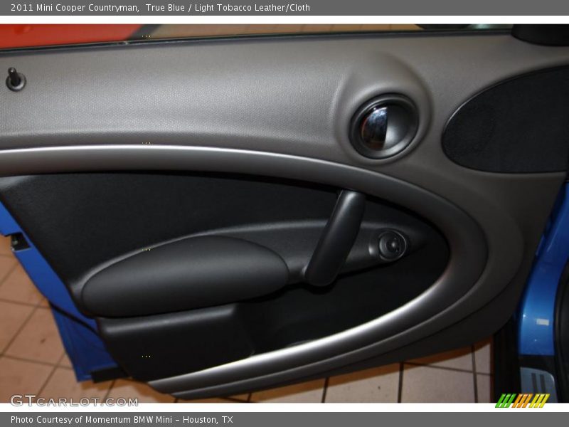 True Blue / Light Tobacco Leather/Cloth 2011 Mini Cooper Countryman