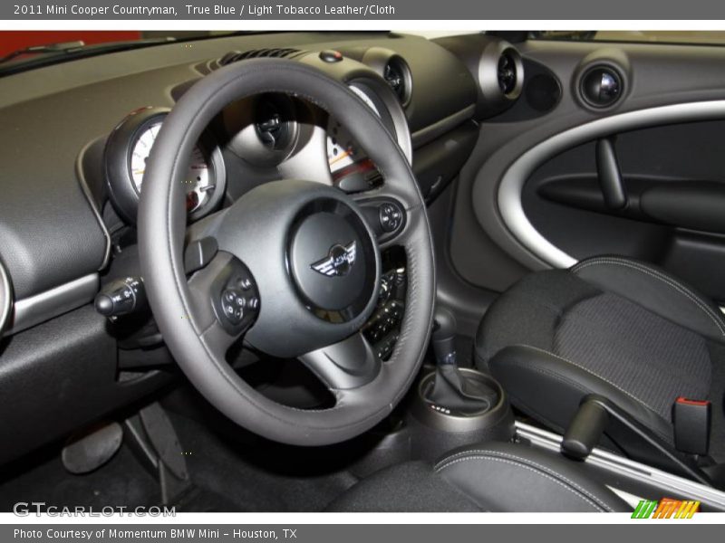 True Blue / Light Tobacco Leather/Cloth 2011 Mini Cooper Countryman