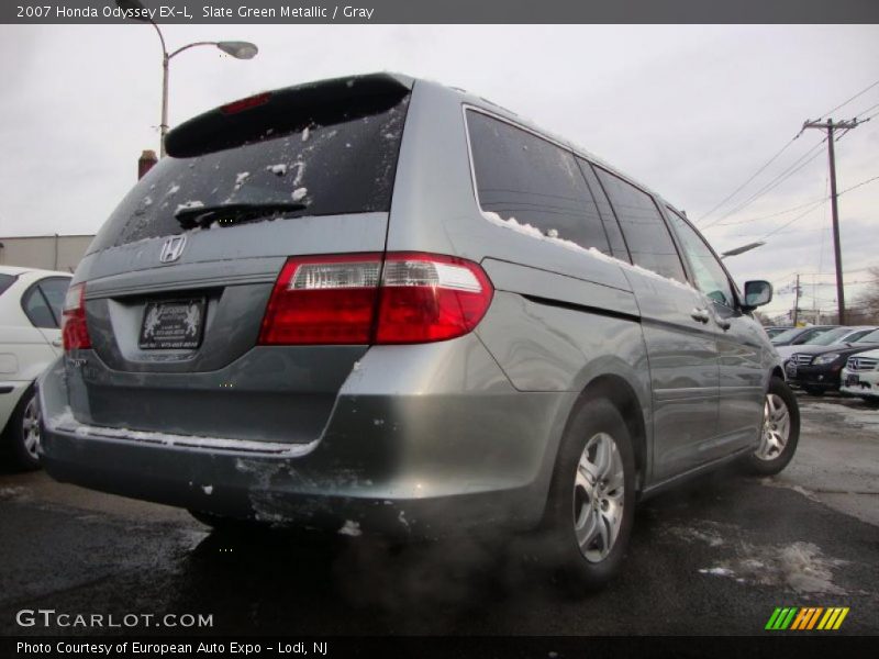 Slate Green Metallic / Gray 2007 Honda Odyssey EX-L