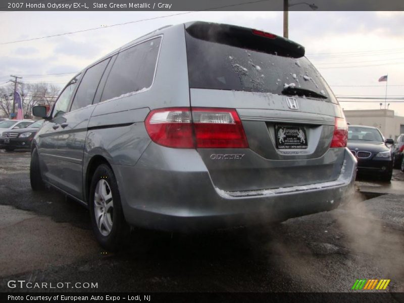 Slate Green Metallic / Gray 2007 Honda Odyssey EX-L