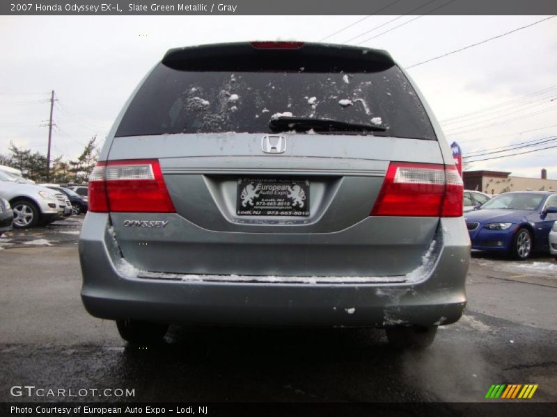Slate Green Metallic / Gray 2007 Honda Odyssey EX-L