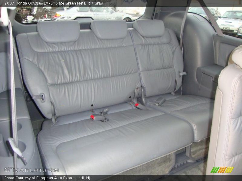 Slate Green Metallic / Gray 2007 Honda Odyssey EX-L
