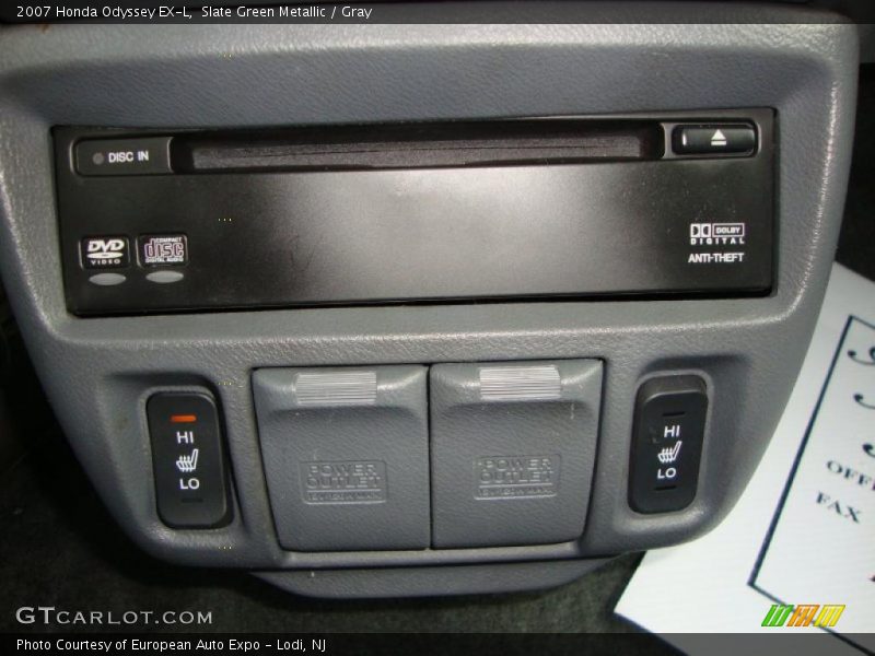 Slate Green Metallic / Gray 2007 Honda Odyssey EX-L