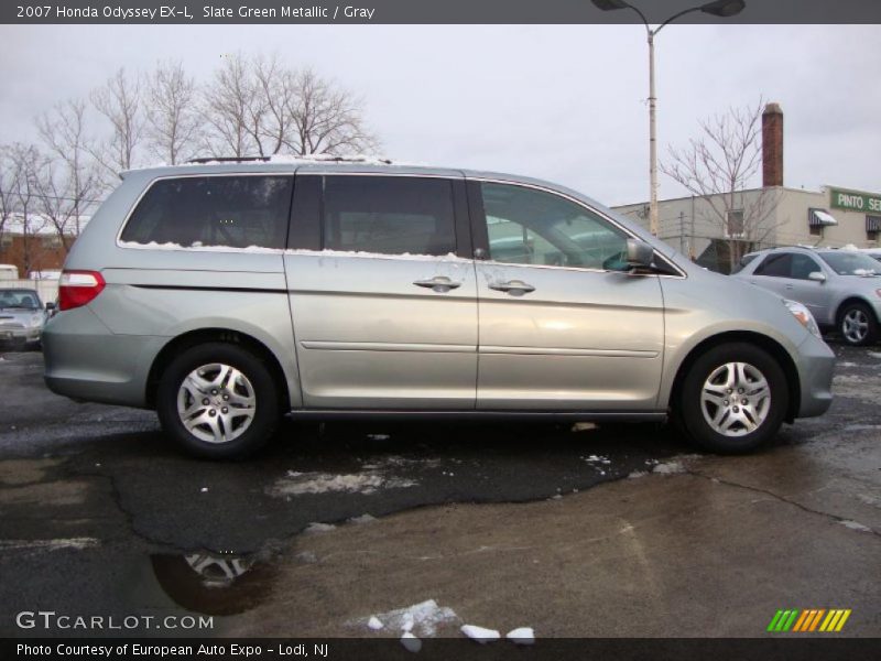 Slate Green Metallic / Gray 2007 Honda Odyssey EX-L