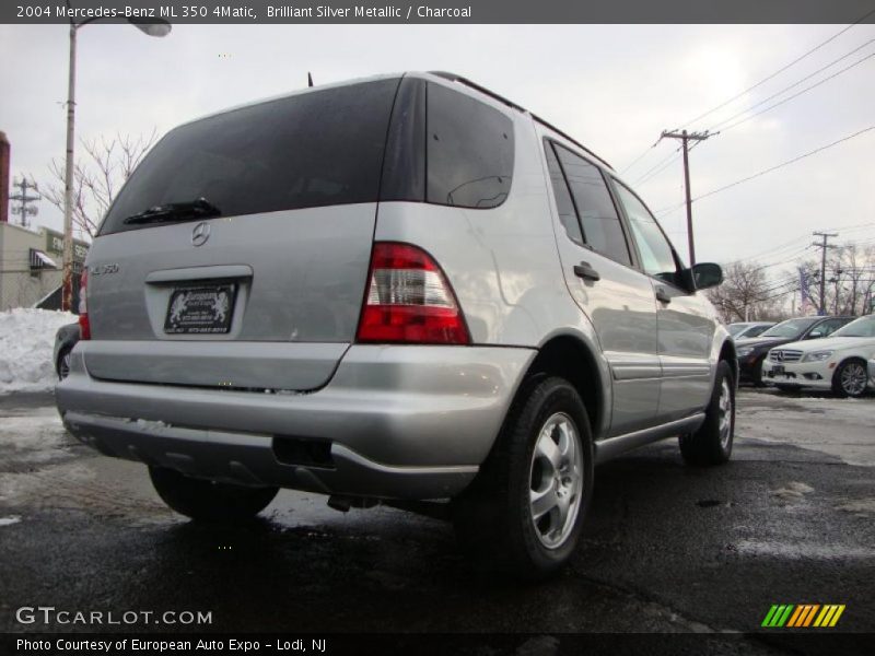 Brilliant Silver Metallic / Charcoal 2004 Mercedes-Benz ML 350 4Matic