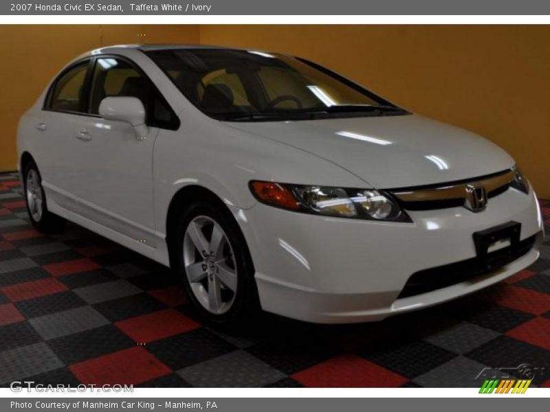 Taffeta White / Ivory 2007 Honda Civic EX Sedan