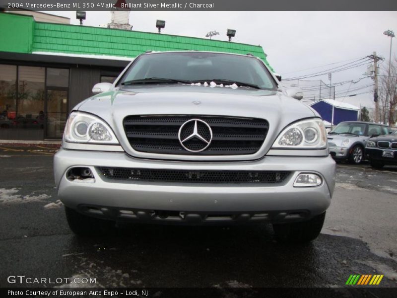 Brilliant Silver Metallic / Charcoal 2004 Mercedes-Benz ML 350 4Matic