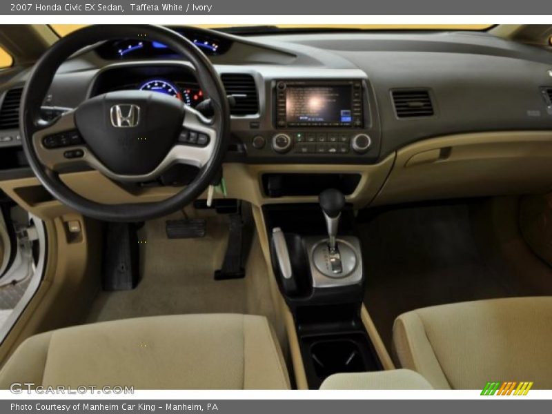 Taffeta White / Ivory 2007 Honda Civic EX Sedan