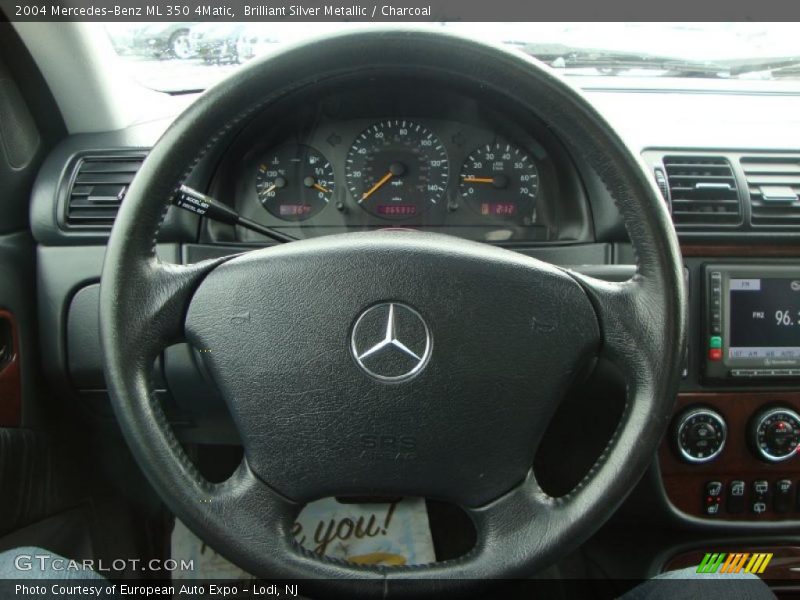Brilliant Silver Metallic / Charcoal 2004 Mercedes-Benz ML 350 4Matic