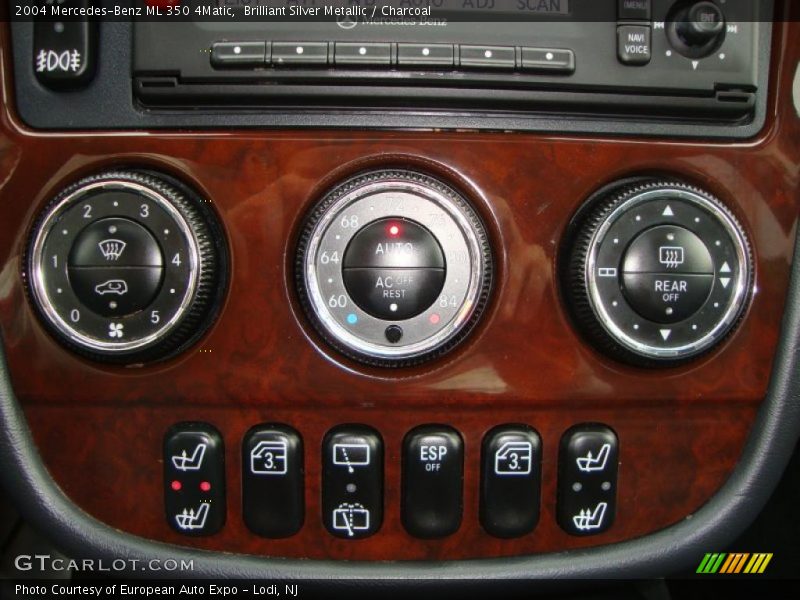 Brilliant Silver Metallic / Charcoal 2004 Mercedes-Benz ML 350 4Matic