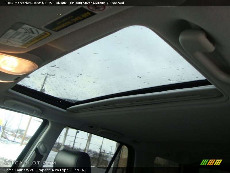 Brilliant Silver Metallic / Charcoal 2004 Mercedes-Benz ML 350 4Matic