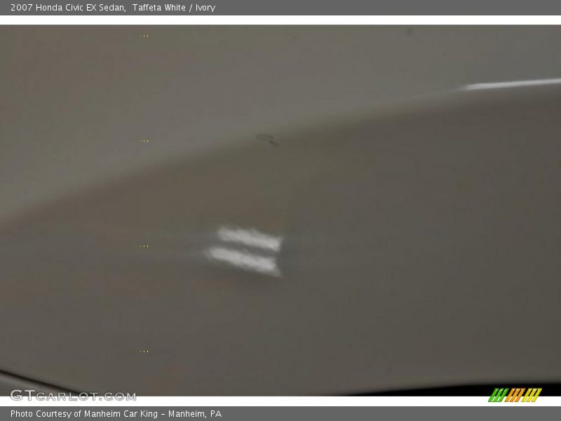 Taffeta White / Ivory 2007 Honda Civic EX Sedan