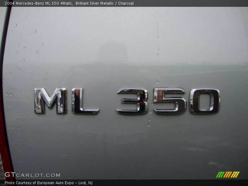 Brilliant Silver Metallic / Charcoal 2004 Mercedes-Benz ML 350 4Matic