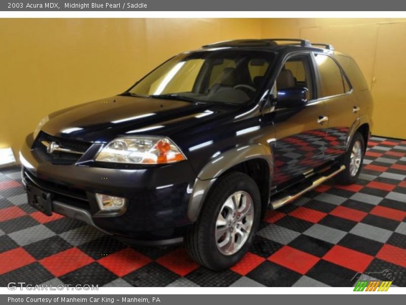 Midnight Blue Pearl / Saddle 2003 Acura MDX