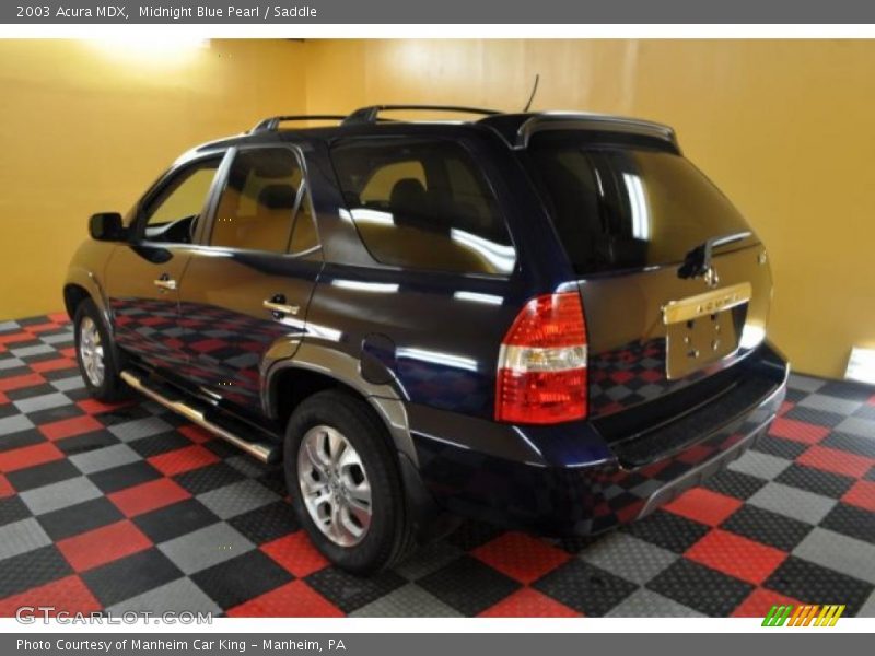 Midnight Blue Pearl / Saddle 2003 Acura MDX