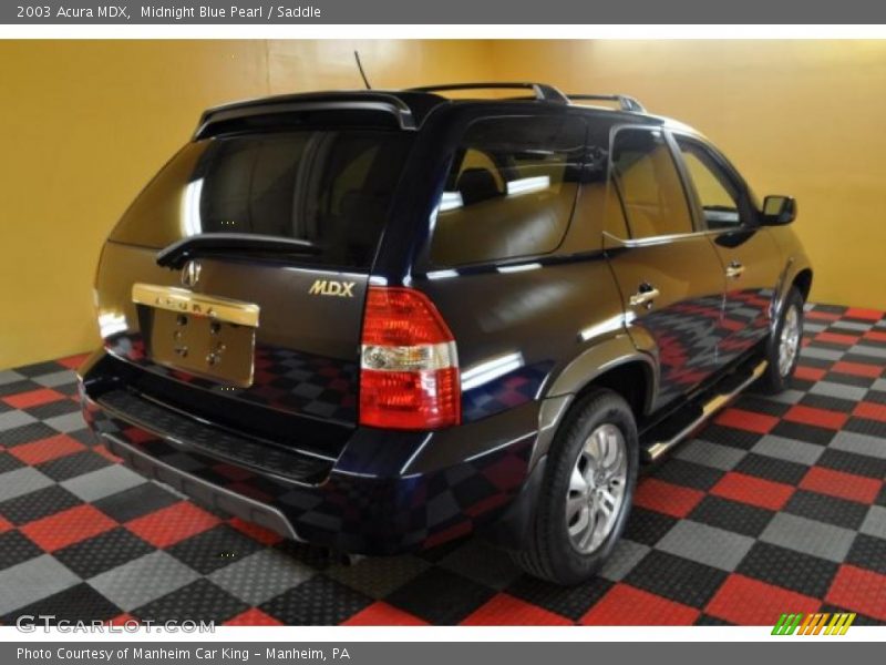 Midnight Blue Pearl / Saddle 2003 Acura MDX