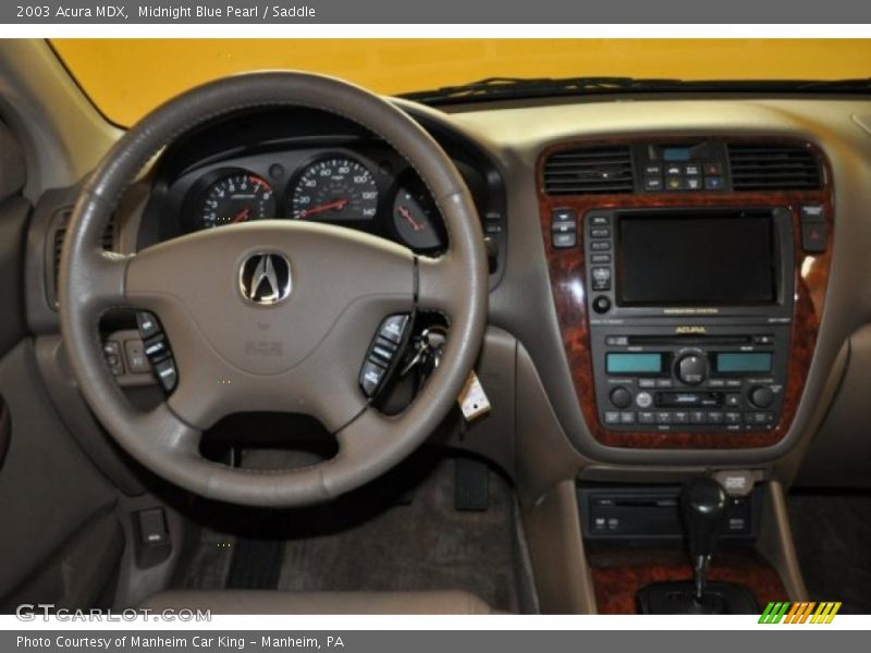 Midnight Blue Pearl / Saddle 2003 Acura MDX