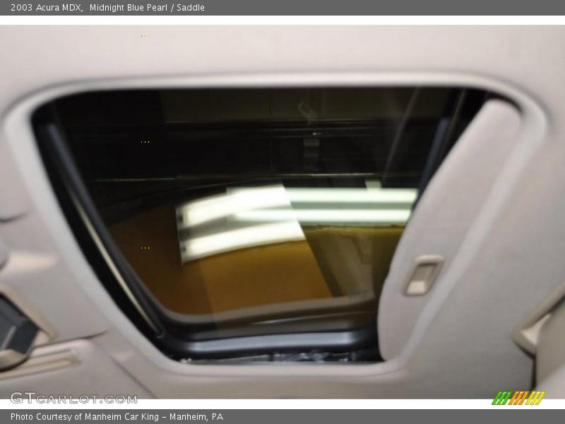 Midnight Blue Pearl / Saddle 2003 Acura MDX