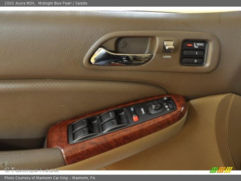 Midnight Blue Pearl / Saddle 2003 Acura MDX