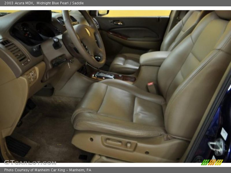 Midnight Blue Pearl / Saddle 2003 Acura MDX