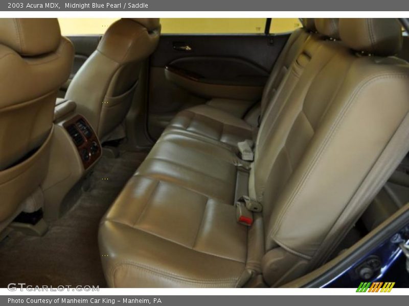Midnight Blue Pearl / Saddle 2003 Acura MDX