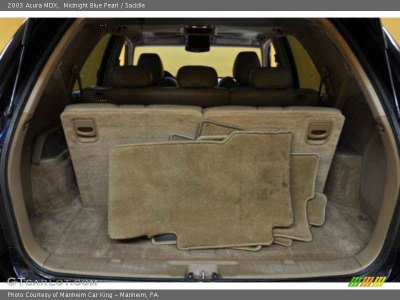 Midnight Blue Pearl / Saddle 2003 Acura MDX