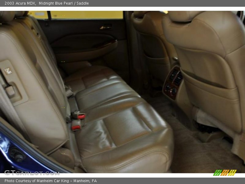 Midnight Blue Pearl / Saddle 2003 Acura MDX