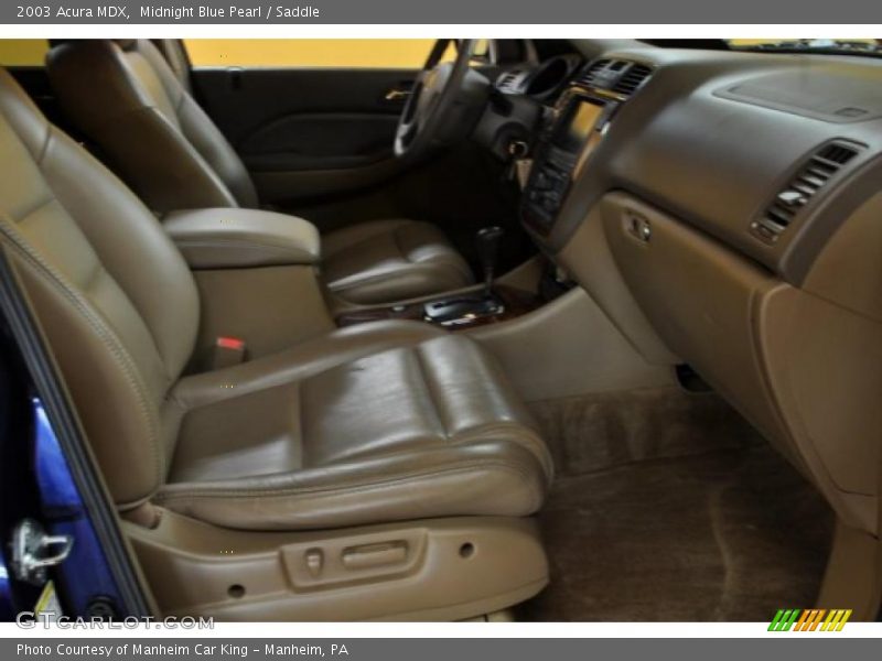 Midnight Blue Pearl / Saddle 2003 Acura MDX