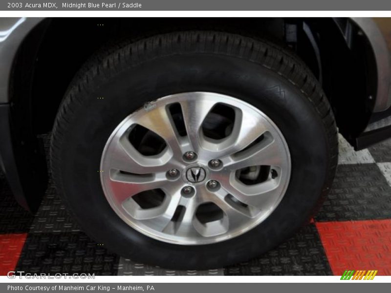 Midnight Blue Pearl / Saddle 2003 Acura MDX