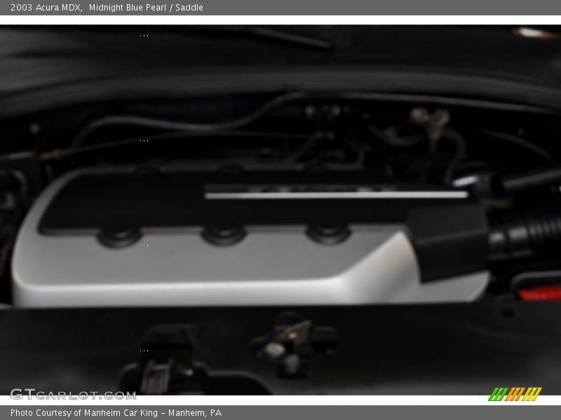 Midnight Blue Pearl / Saddle 2003 Acura MDX