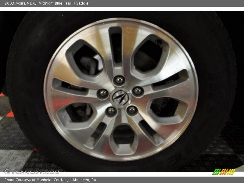 Midnight Blue Pearl / Saddle 2003 Acura MDX