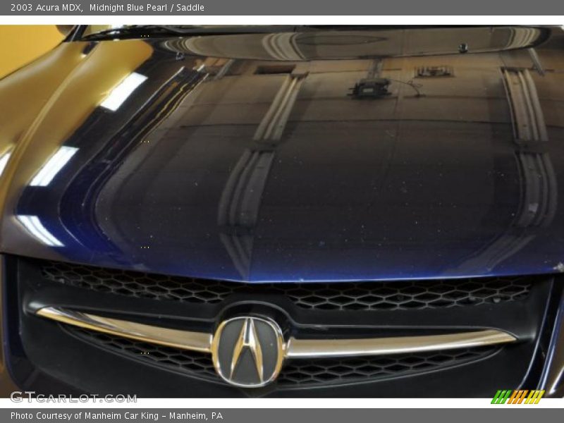 Midnight Blue Pearl / Saddle 2003 Acura MDX