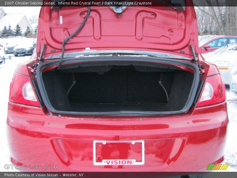 Inferno Red Crystal Pearl / Dark Khaki/Light Graystone 2007 Chrysler Sebring Sedan