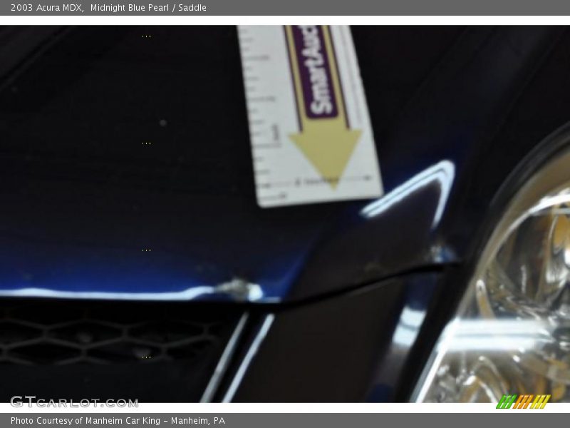 Midnight Blue Pearl / Saddle 2003 Acura MDX